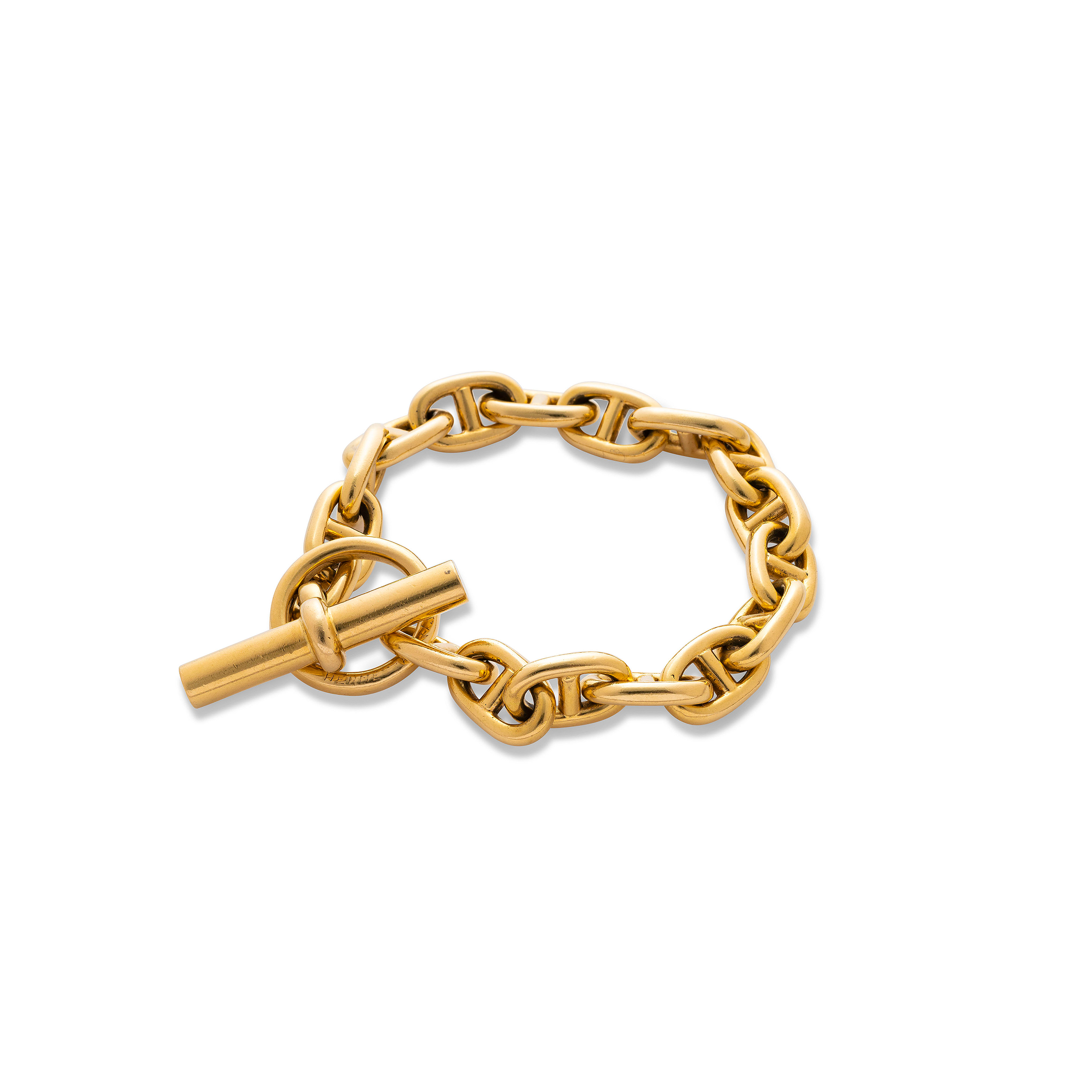 H**mes gold ''chaine d''ancre'' bracelet